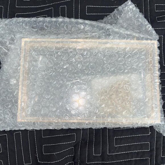 Clear Acrylic Handbag for Women – Shoulder Purse with Gold Tone Chain Strap - Picture 8 of 12